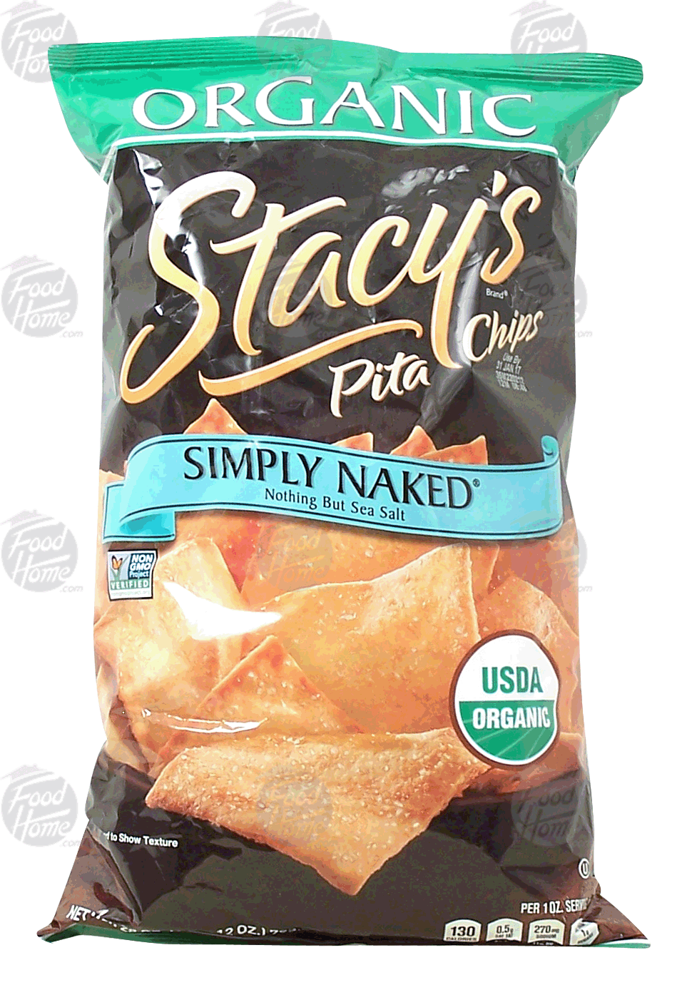 Stacy's Simply Naked organic pita chips, nothing but sea salt Full-Size Picture